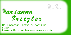 marianna kritzler business card